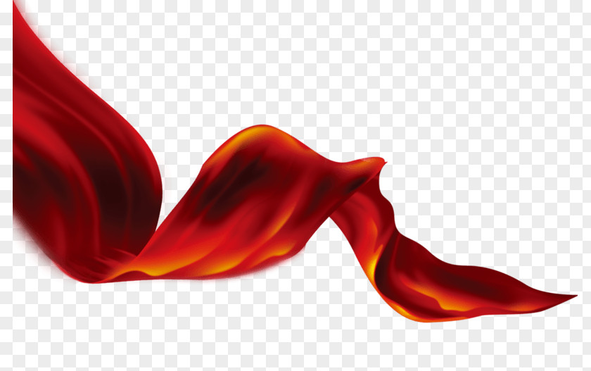 Silk Red Ribbon Image Pongee PNG