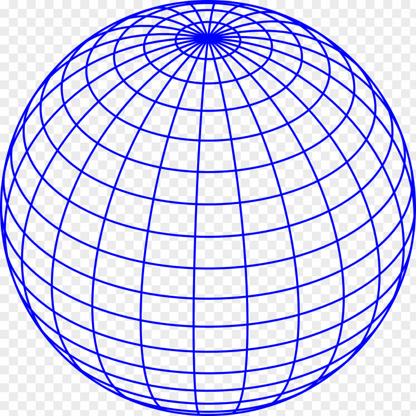 Sphere Globe Grid World Map Meridian PNG