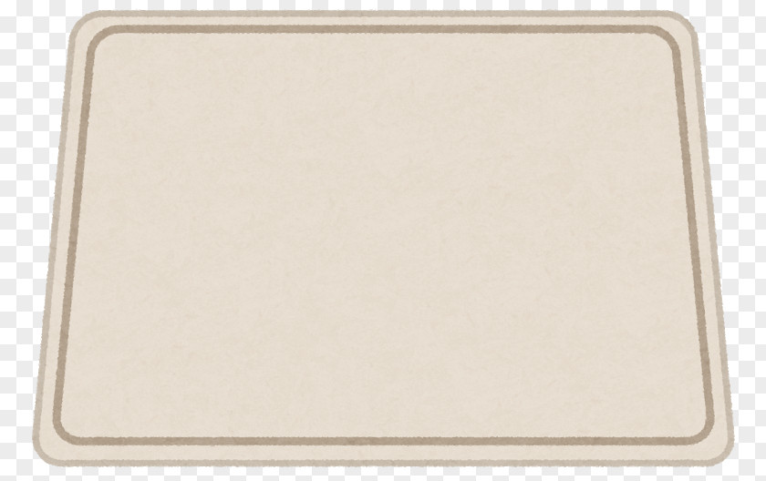 Tray Material Rectangle Beige PNG