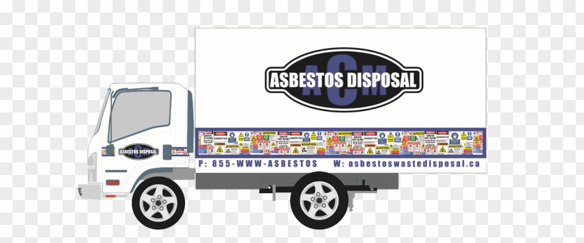 Waste Management Hazardous Asbestos Truck Bed Part PNG
