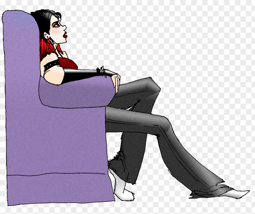 Chair Sitting Cartoon PNG