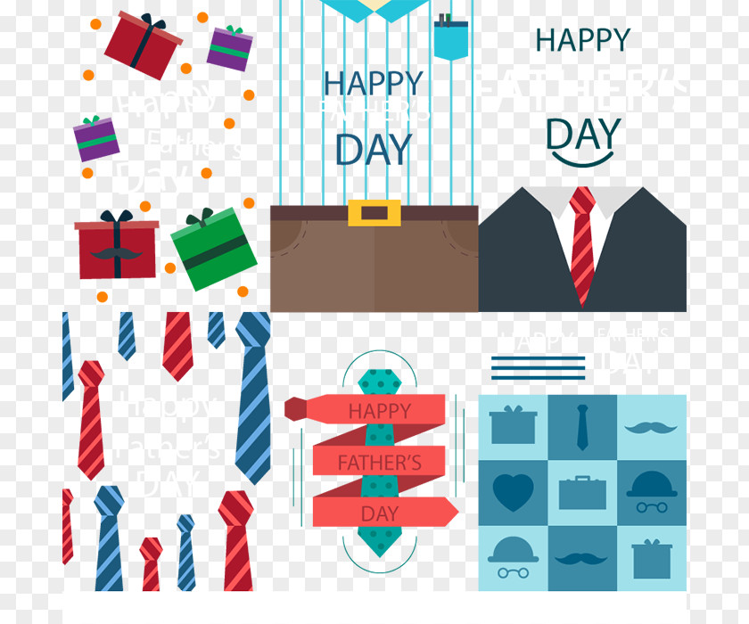 Creative Father's Day Greeting Cards Vector Fathers Card Gift PNG