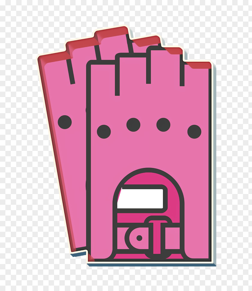 Magenta Pink Fitness Icon Gloves Gym PNG