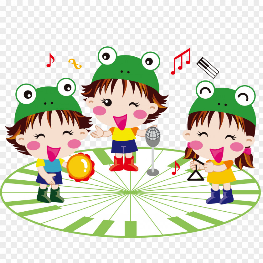 Singing The Child Performance Cartoon Illustration PNG