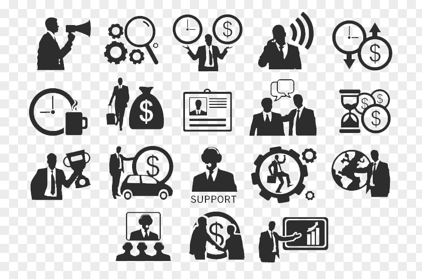18 Models Of Business Man Silhouette Icon Businessperson PNG