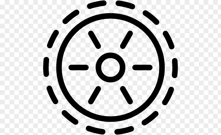 Black And White Auto Part Rim PNG