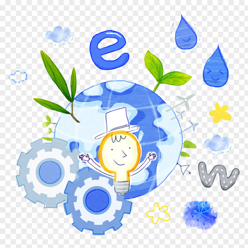 Earth Photography Cartoon Illustration PNG