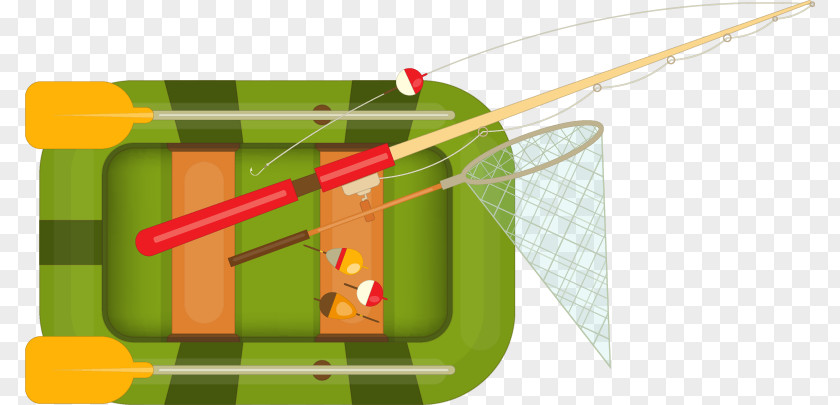 Abstract Green Boat Fishing Rod Mesh Pattern Net Euclidean Vector PNG