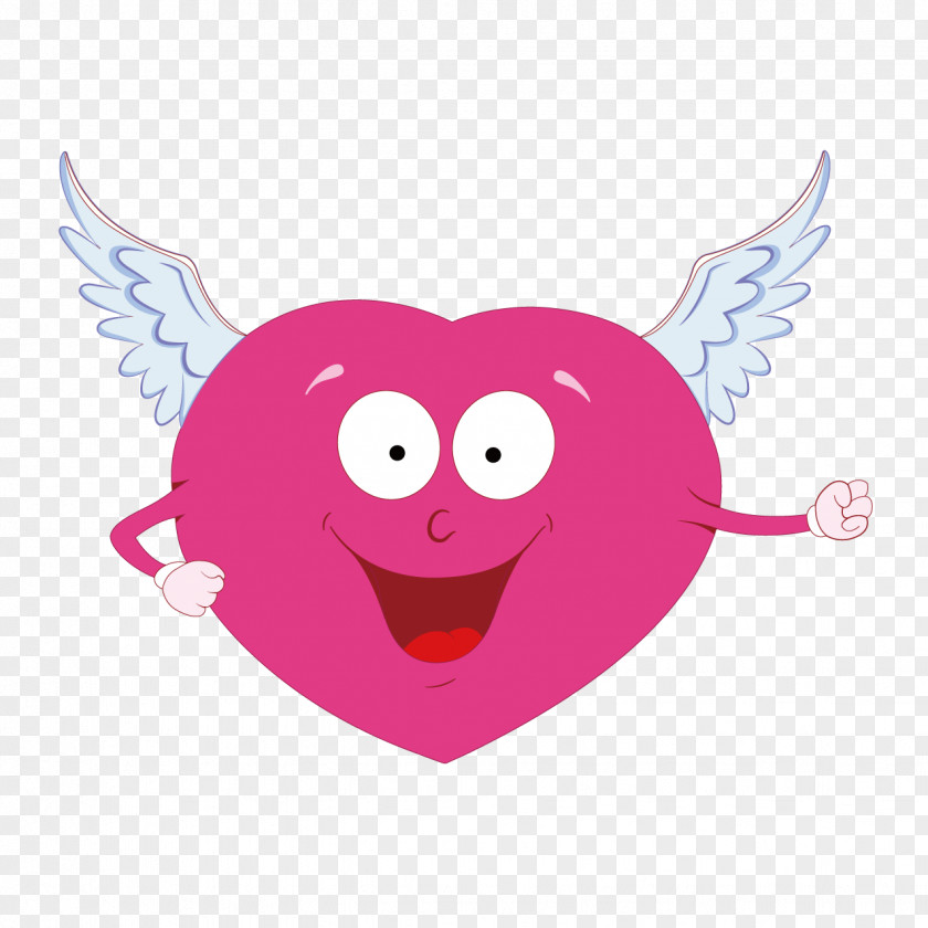 Cartoon Love Angel Cupid Valentines Day Heart Clip Art PNG