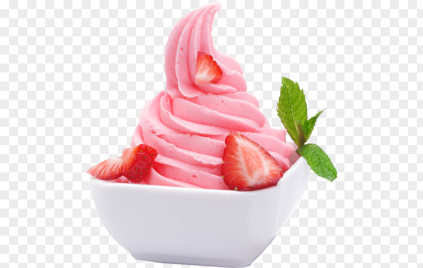 Strawberry Cake Frozen Yogurt Ice Cream Gelato Smoothie PNG