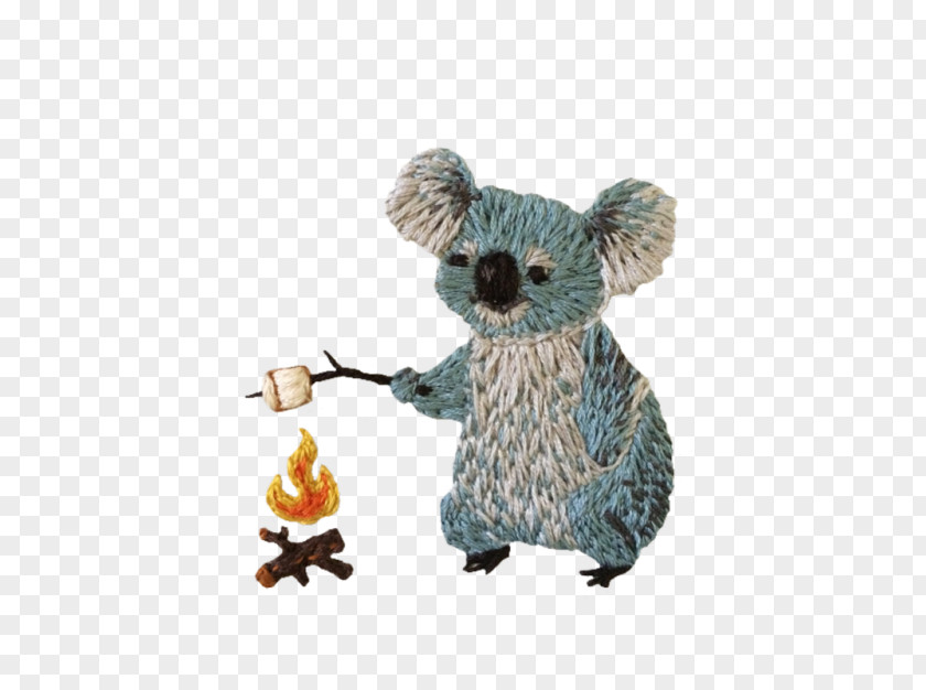Future Embroidery Stitch Koala Craft PNG