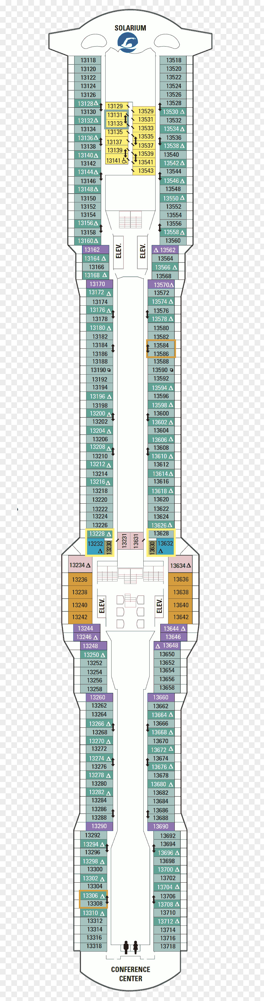 Building Floor Plan Deck MS Ovation Of The Seas PNG