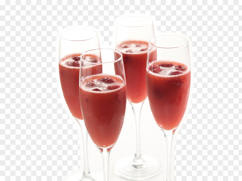 Cocktail Strawberry Juice Wine Bellini Pomegranate PNG
