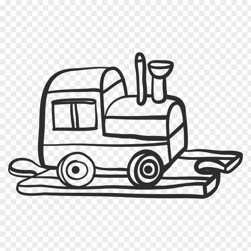 Drawing Rolling Rail Transport Train Car One Hundred Toys PNG