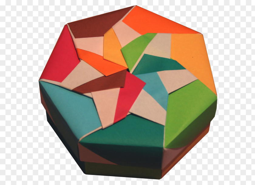 Origami Box Paper How-to PNG