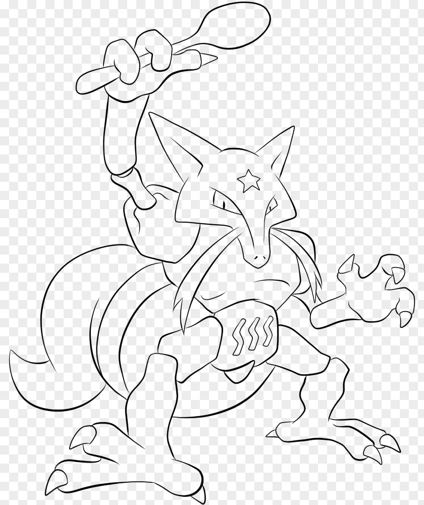 Pokemon Kadabra Coloring Book Pokémon Drawing PNG