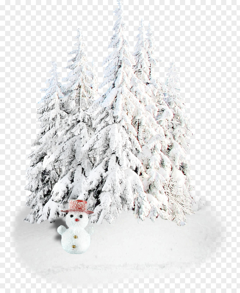 Snow Background Christmas Decoration Holiday Snowman New Year Tree PNG