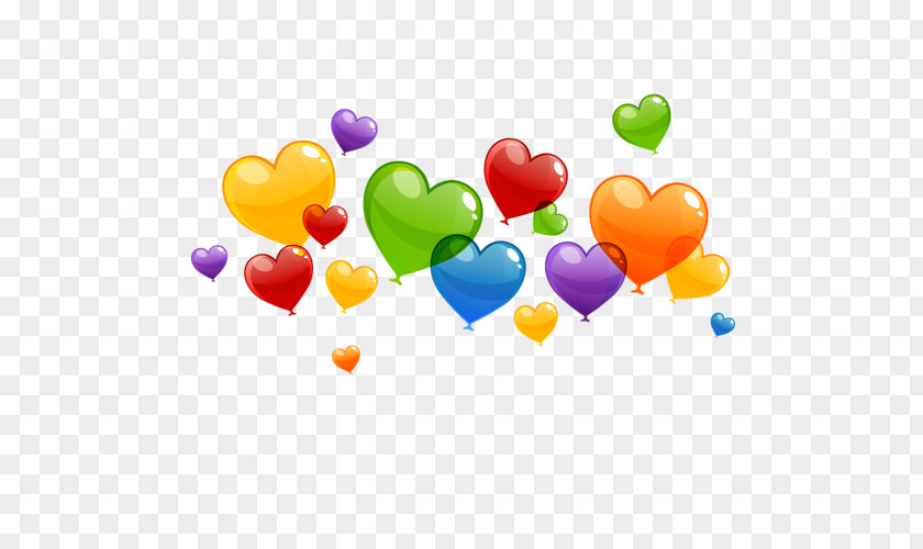 Balloon Heart Valentine's Day Clip Art PNG