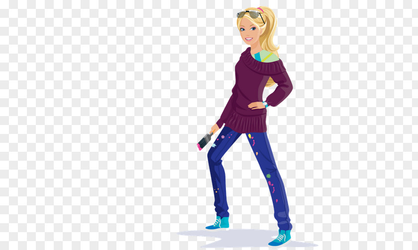Barbie Drawing Doll Paper Animation PNG