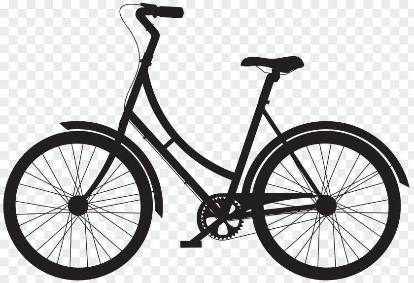 Bicycle Silhouette Wheels Cycling Clip Art PNG