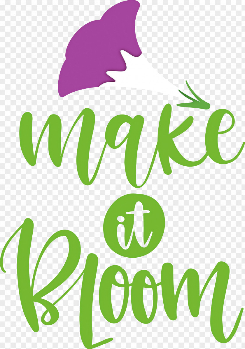 Make It Bloom Spring PNG