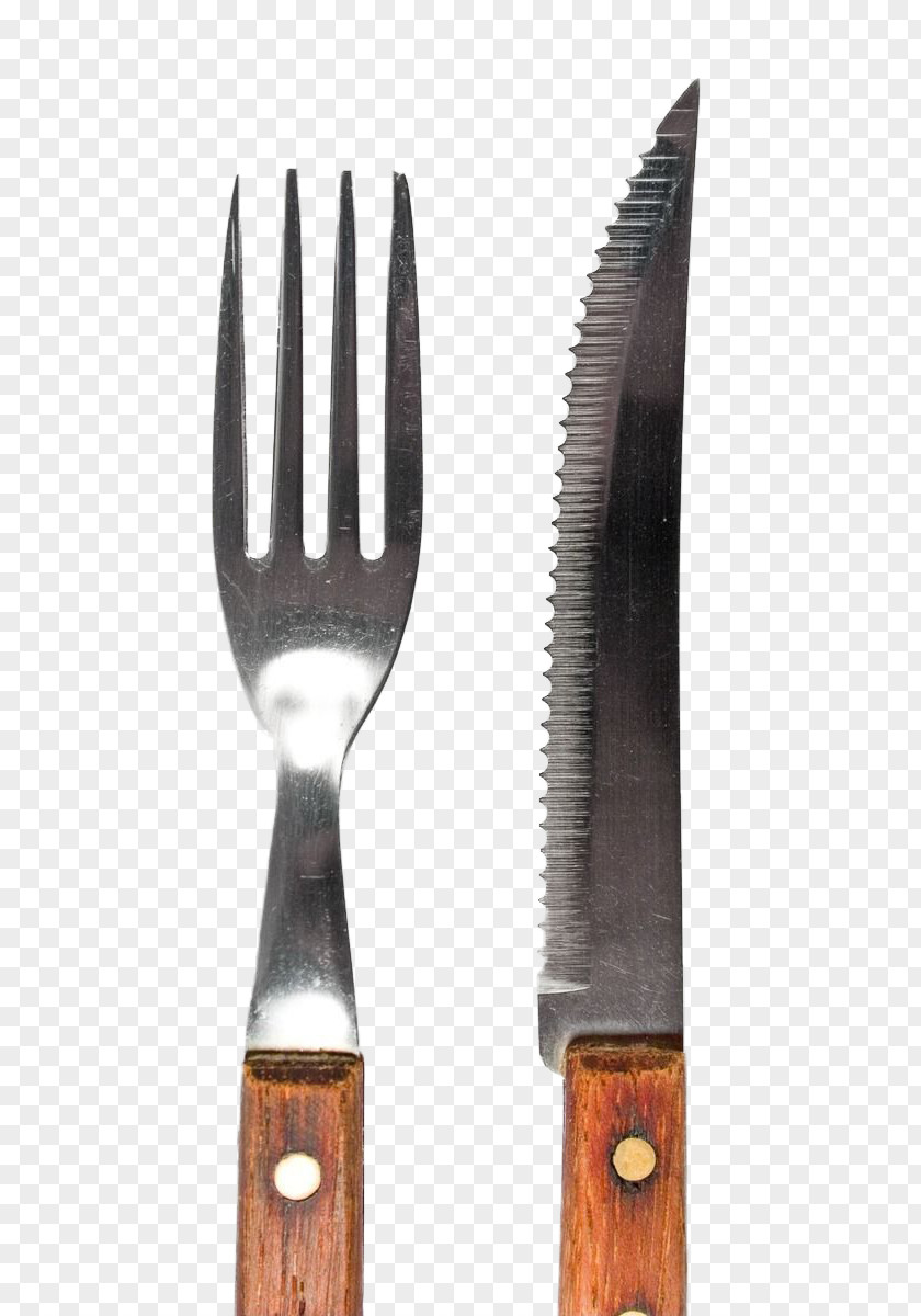 A Steak Knife And Fork Buckle-free Material Tableware PNG