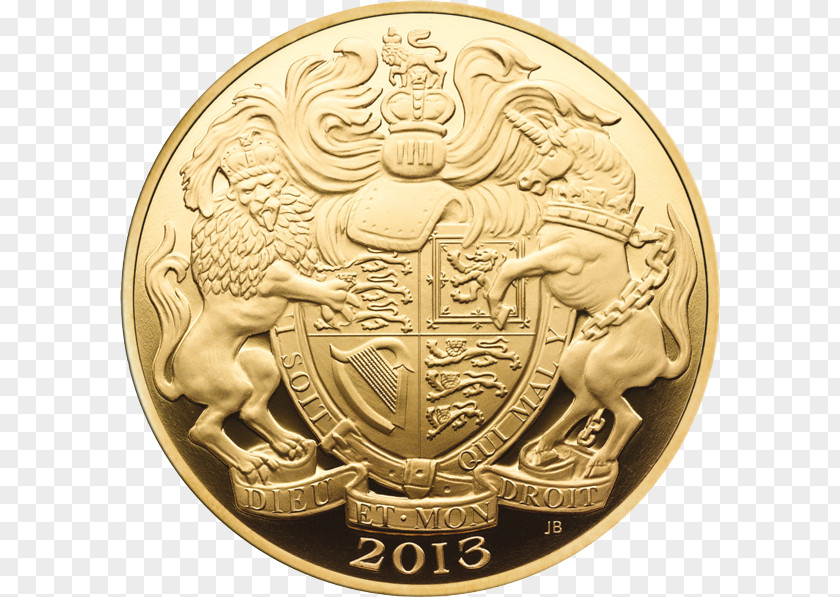 Coin Queen Elizabeth II Regnant Gold Coronation PNG