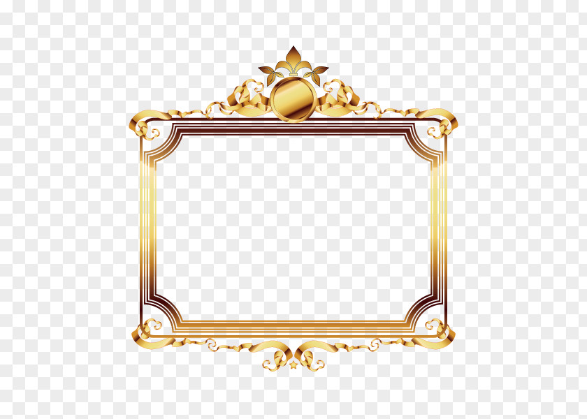 Beautiful Luxury Gold Frame Picture Film PNG