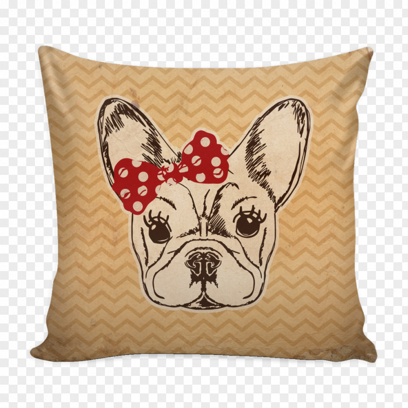 Throw Pillows French Bulldog Dog Breed Drawing PNG
