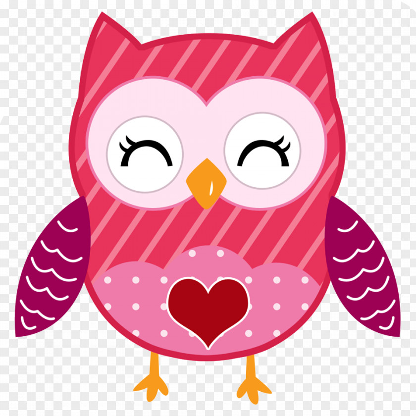 Valentine's Day Owl Clip Art PNG