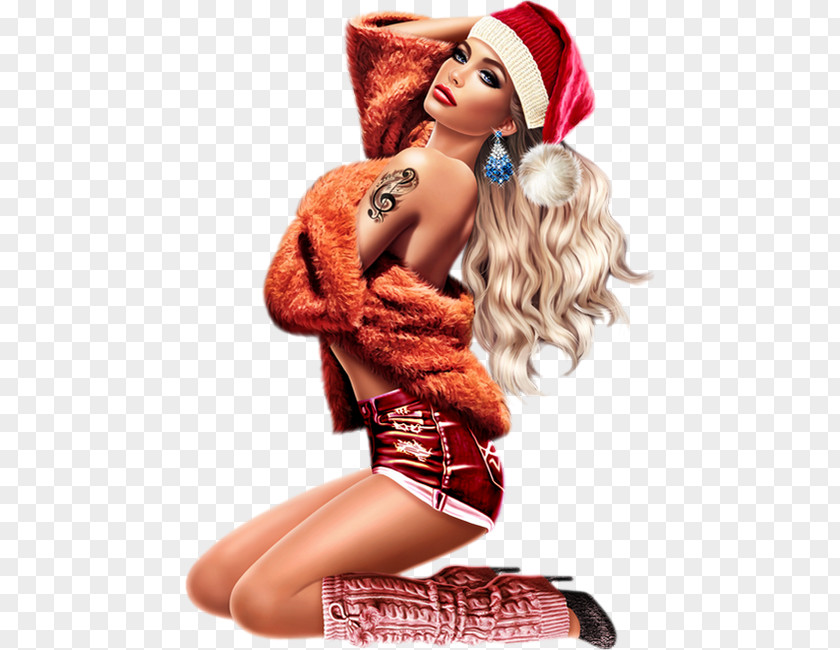 Woman 3d Christmas Бойжеткен Centerblog PNG