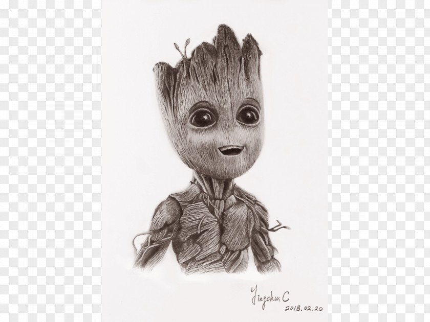Baby Groot Mammal Fur Character White Fiction PNG