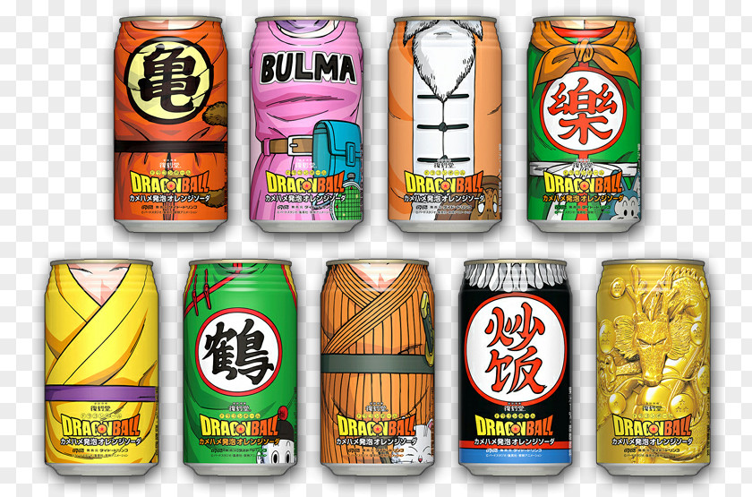 Canette Tin Can Fizzy Drinks Dragon Ball Beverage Japan PNG