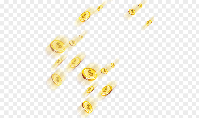 Falling Gold Coin Computer File PNG