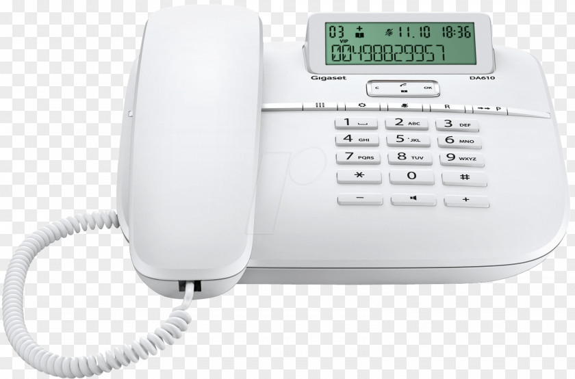 Telephone Cord Gigaset DA610 Communications Home & Business Phones Analog Signal PNG