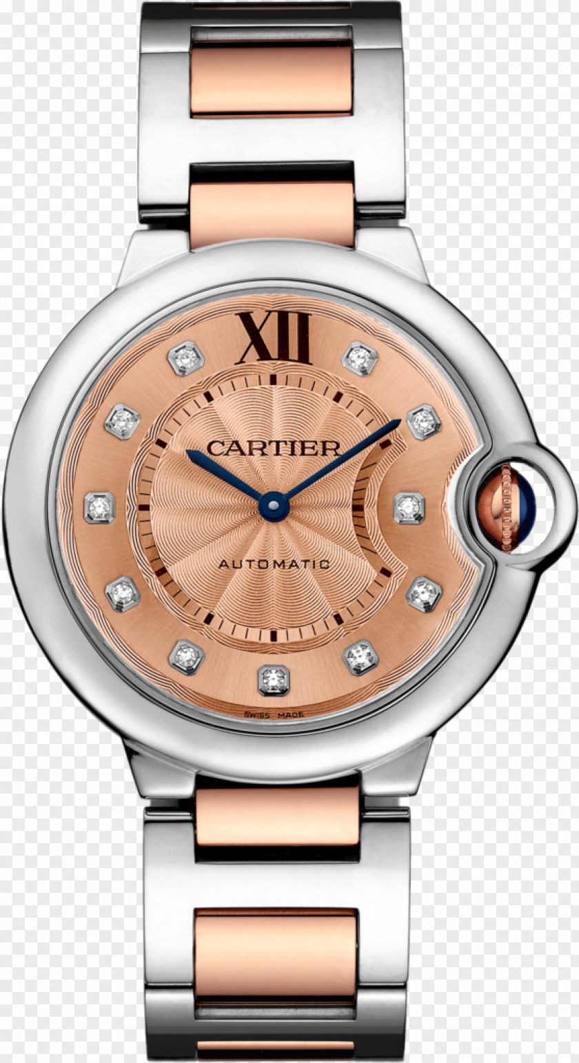 Watch Cartier Ballon Bleu Cabochon Gold PNG