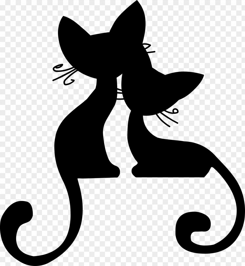 Cat Vector Silhouette Kitten PNG