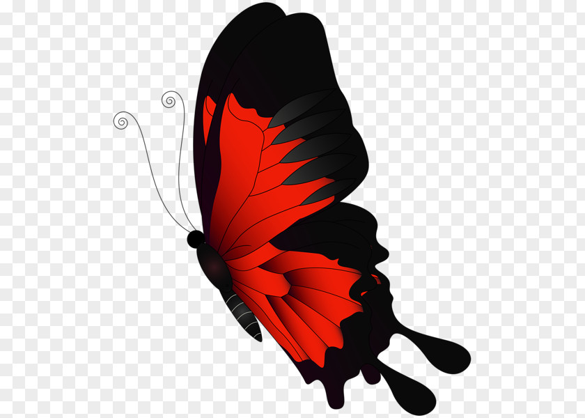 Red Butterfly Chroma Key Flight Clip Art PNG