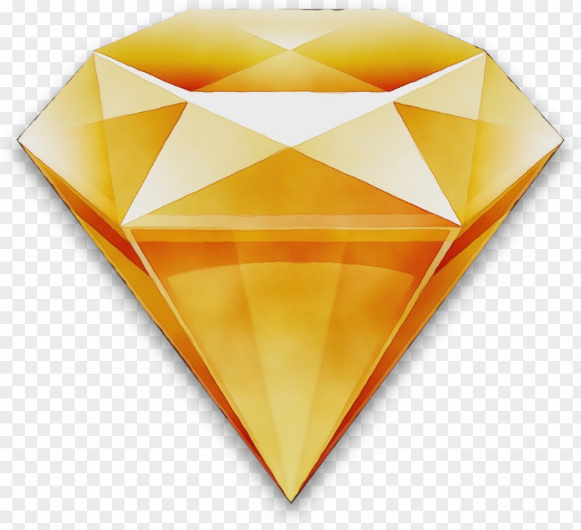 Triangle Cone Orange PNG