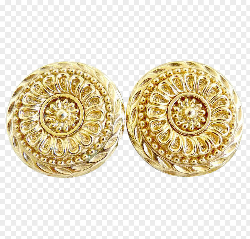 Coin Gold Austria Silver Earring PNG