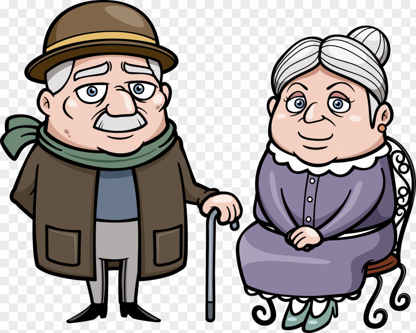 Father's Day Grandparent Cartoon Clip Art PNG