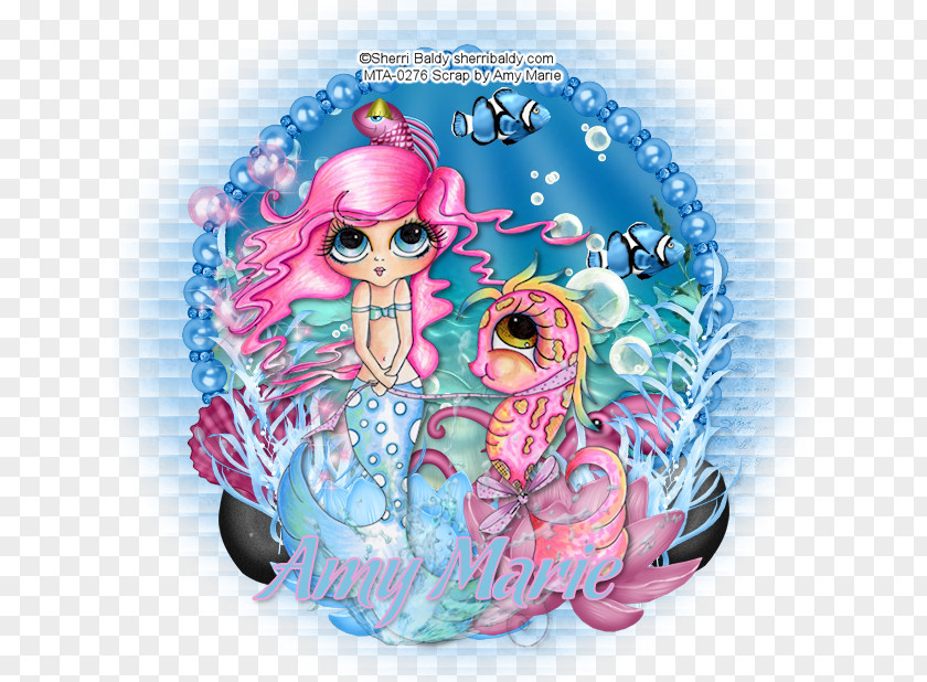 Mermaid Theme Pink M Organism PNG