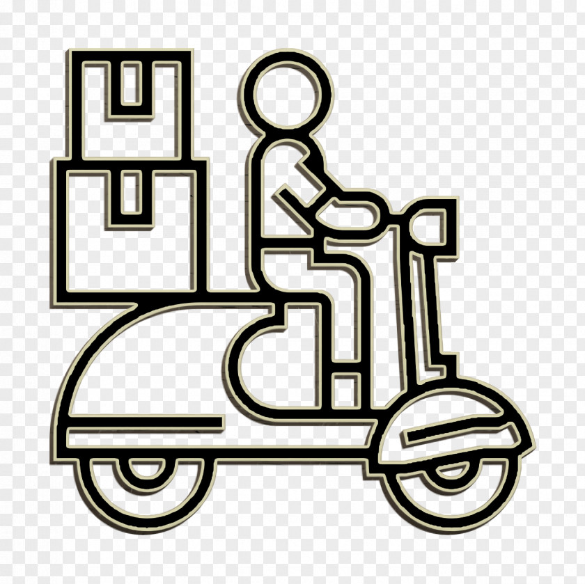Motorbike Icon Scooter Shipping And Delivery PNG