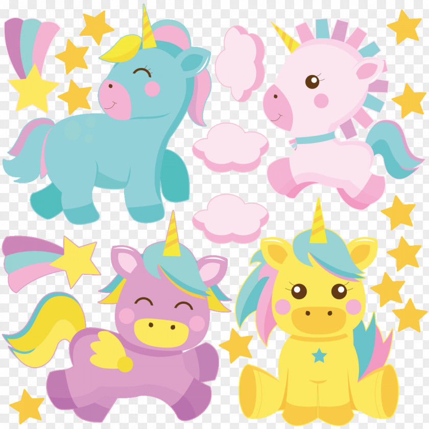 Unicorn Horse Sticker Clip Art PNG