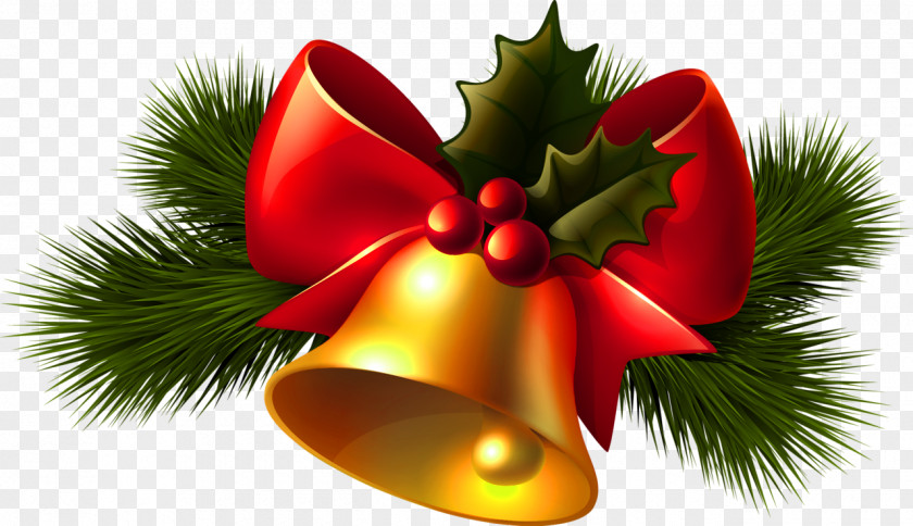 Christmas Transparent Golden Bell Clipart Jingle Clip Art PNG