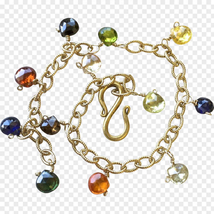 Gemstone Charm Bracelet Gold-filled Jewelry Bead PNG