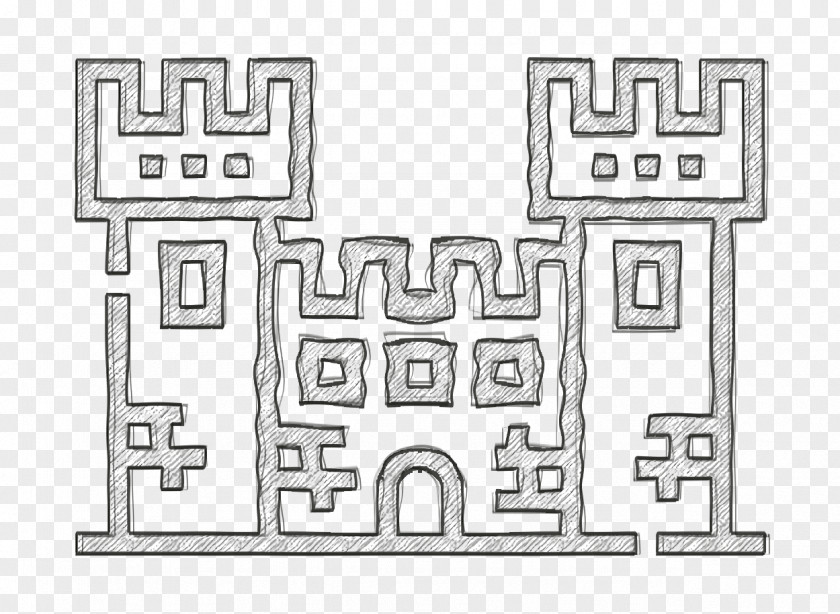 Medieval Icon Fortress PNG