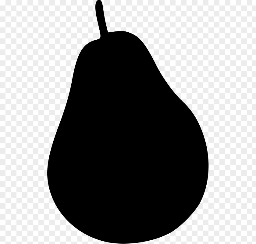 Pear Black Worcester Silhouette Clip Art PNG