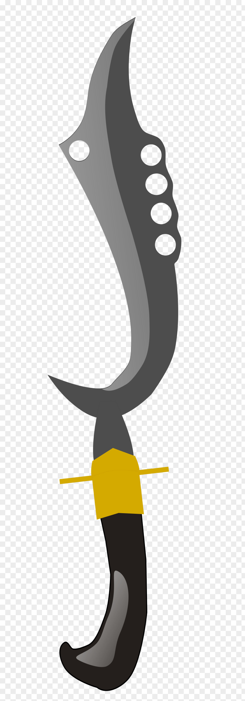 Big Knife Kujang Clip Art PNG