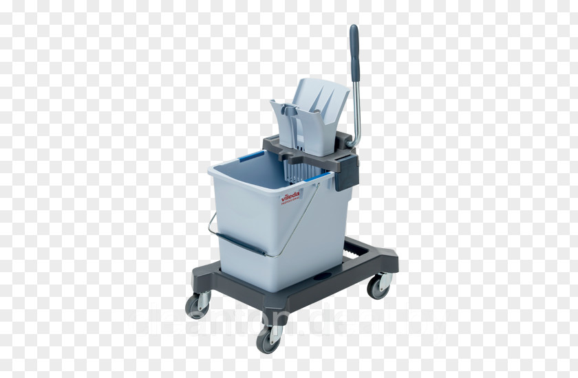 Bucket Mop Cart Vileda Floor Cleaning PNG